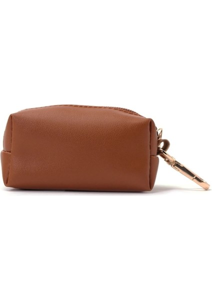 Sarı Kahverengi Tarzı Açık Taşınabilir Köpek Poop Çanta Dağıtıcı Pu Kılıfı Pet Pick Up Poop Çanta Tutucu (Yurt Dışından)