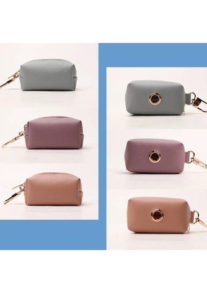 Sarı Kahverengi Tarzı Açık Taşınabilir Köpek Poop Çanta Dağıtıcı Pu Kılıfı Pet Pick Up Poop Çanta Tutucu (Yurt Dışından) modelleri