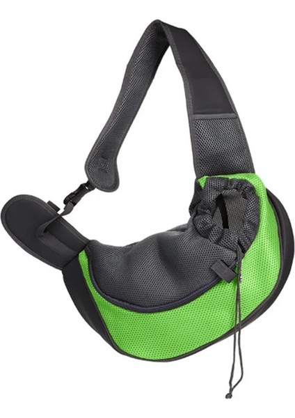 Açık Yeşil Tarzı L Beden Pet Köpek Kedi Sling Taşıyıcı Nefes Seyahat Güvenli Sling Çanta Yavru Yavru Kedi Açık Mesh Oxford Tek Rahat Çantapet Sırt Çantası (Yurt Dışından)