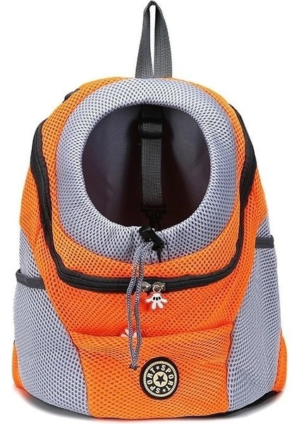 Turuncu Tarzı L Beden Köpek Sırt Çantası Yavru Köpekler Taşıma Çantası Dayanıklı Yastıklı Omuz Pet Kedi Taşıyıcı Açık Taşınabilir Ambalaj Taşıma Pet Malzemeleri (Yurt Dışından)