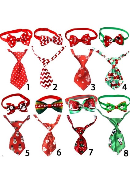 No.3 Tarzı Yeni Yıl Evcil Hayvan Giyim Seti Noel Günü Pet Papyon Kedi Köpek Noel Giysileri Köpek Kravat Chihuahua Komik Köpek Cadılar Bayramı Kostümü (Yurt Dışından)