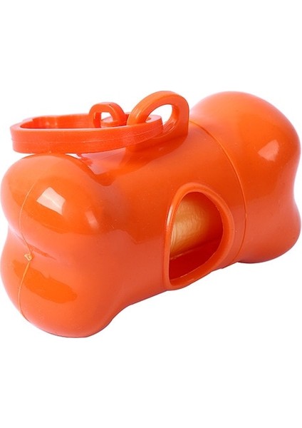 Turuncu Tarzı Taşınabilir Köpek Çöp Torbası Dağıtıcı Köpek Pet Çöp Torbaları Için Plastik Pet Çöp Torbası Dağıtıcı 10 Parça Bozunabilir Fekal Torbalar (Yurt Dışından)