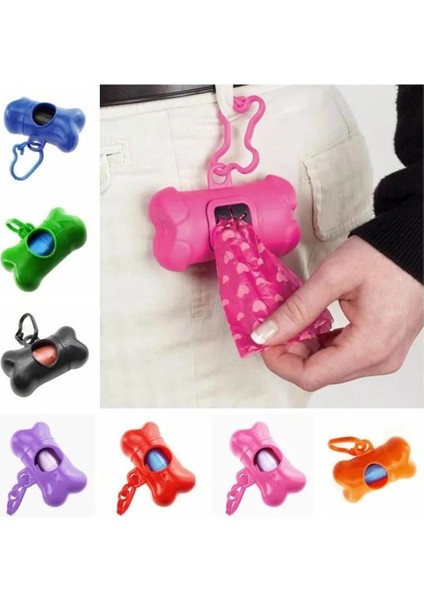 Turuncu Tarzı Taşınabilir Köpek Çöp Torbası Dağıtıcı Köpek Pet Çöp Torbaları Için Plastik Pet Çöp Torbası Dağıtıcı 10 Parça Bozunabilir Fekal Torbalar (Yurt Dışından) indirimleri