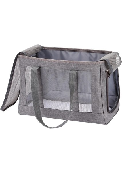 Haki Stili 39X28X19CM Nefes Pet Köpek Taşıma Çantası Taşınabilir Pet Köpek Seyahat Örgü Çanta Sırt Çantası Küçük Catuahua Yorkie Için Açık Omuz Çantası (Yurt Dışından) fırsatları