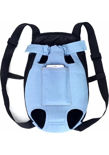Denim Açık Mavi Stili S Beden Taşınabilir Nefes Pet Köpek Sırt Çantası Küçük Doguahua Yorkshire Kedi Için Açık Seyahat Köpek Taşıma Çantası Mochila Para Perro (Yurt Dışından)