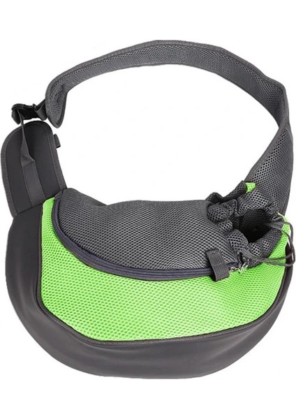 Yeşil Stil L Beden Yeni Nefes Alabilir Köpek Taşıyıcı Açık Seyahat Çanta Örgü Omuz Çantası Sling Pet Seyahat Tote Kedi Köpek Taşıyıcı (Yurt Dışından)