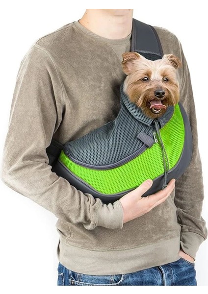 Yeşil Stil L Beden Yeni Nefes Alabilir Köpek Taşıyıcı Açık Seyahat Çanta Örgü Omuz Çantası Sling Pet Seyahat Tote Kedi Köpek Taşıyıcı (Yurt Dışından) fiyatları