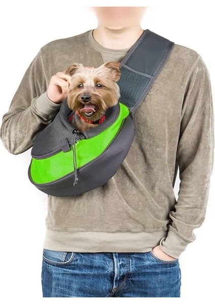 Yeşil Stil L Beden Yeni Nefes Alabilir Köpek Taşıyıcı Açık Seyahat Çanta Örgü Omuz Çantası Sling Pet Seyahat Tote Kedi Köpek Taşıyıcı (Yurt Dışından) modelleri