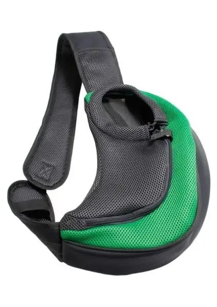 Yeşil Stil L Beden Konfor Pet Köpek Taşıma Çantası Kedi Yavrusu Açık Çanta Örgü Oxford Tek Omuz Çantası Sling Ön Örgü Seyahat Tote Omuz Çantası (Yurt Dışından)