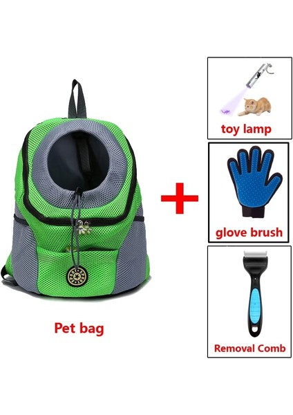 Yeşil 4 Adet Tarzı 0-3kg Köpek Aksesuarları Pet Köpek Taşıma Çantası Kedi Yavrusu Sırt Çantası Taşınabilir Seyahat Örgü Açık Yürüyüş Head Out Çift Omuz Spor Sling (Yurt Dışından)