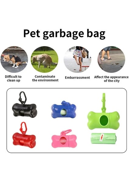 Pembe Tarzı Resim Olarak Göster Köpek Atık Torbası Tutucu Için Pet Atık Torbası Dağıtıcı - Plastik Çöp Torbası Dağıtıcı Taşıyıcı Kılıf Köpek Pet Atık Poop Torbaları (Yurt Dışından)