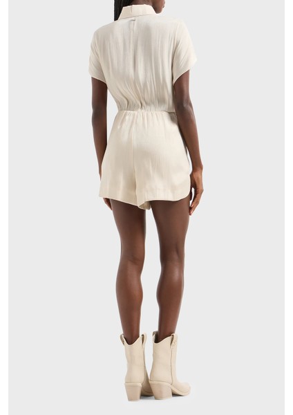 Regular Fit Gömlek Yaka Mini Tulum Bayan Tulum 3DYA18 Ynuuz 1787 fiyatları