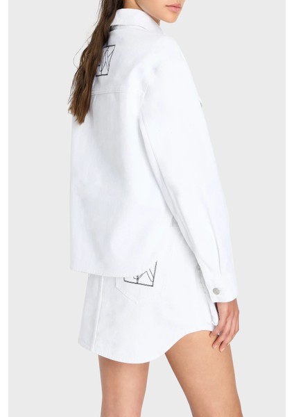 Pamuklu Cropped Fit Kot Ceket Bayan Kot Ceket 3DYB49 Y15MZ 0104 fiyatları