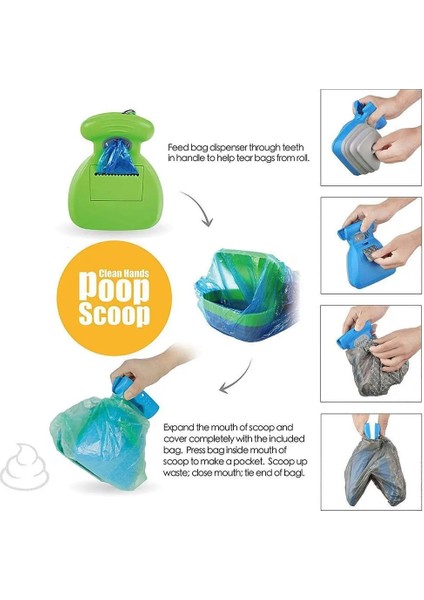 Yeşil 2 Tarzı S 14X11,5 cm Pet Köpek Poop Çanta Dağıtıcı Seyahat Katlanabilir Pooper Scooper Poop Scoop Temiz Hayvan Atık Seçici Temizleme Araçları Evcil Hayvan Ürünleri (Yurt Dışından) fırsatları