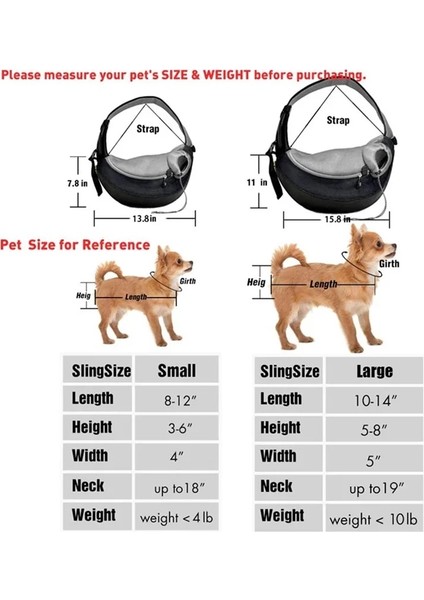 Siyah Stil S Beden Pet Köpek Kedi Sling Taşıyıcı Nefes Seyahat Güvenli Sling Çanta Yavru Yavru Kedi Açık Mesh Oxford Tek Rahat Çantapet Sırt Çantası (Yurt Dışından) fırsatları