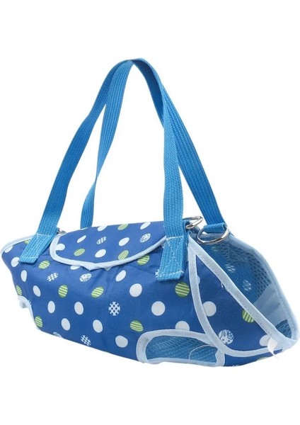 Mavi Stil S Beden Pet Köpek Kedi Taşıyıcı Sırt Çantası Açık Seyahat Köpek Omuz Çantası Nefes Megle Konfor Sling Çanta Köpek Için Tote Kılıfı (Yurt Dışından)