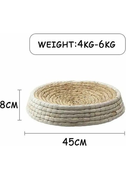 45CM Tarzı El Yapımı Kedi Yatak Scratcher Uyku Matı Evcil Hayvanlar Hasır Örgülü Yatak Yavru Kediler Evi Yuvarlak Catnip Taşlama Pençesi Oyuncak Pet Malzemeleri (Yurt Dışından)