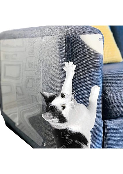 5 Adet Şeffaf Stil 14X47CM Kedi Çizilme Koruması Kanepe Kanepe Koruyucu Koruyucu Mobilya Için Kedi Çizilme Kovucu Ped Anti-Scratch Eğitim Bandı Kedi Için (Yurt Dışından)