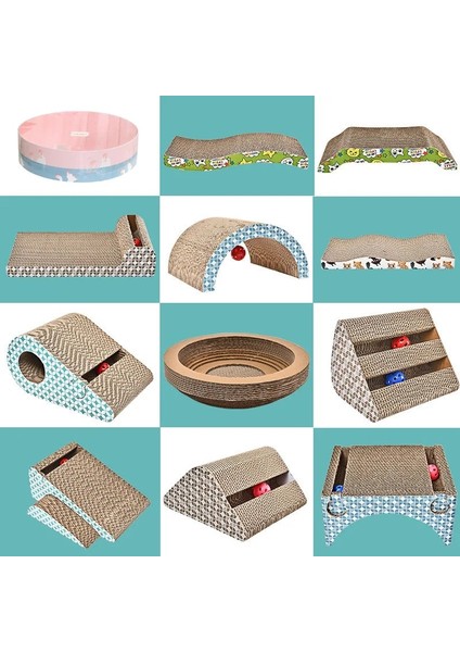 No.13 Tarzı Kedi Tırmığı Tahtası Ped Taşlama Çiviler Etkileşimli Koruma Mobilya Kedi Oyuncak Oluklu Büyük Boy Catw Scratcher Oyuncak Karton (Yurt Dışından) fırsatları