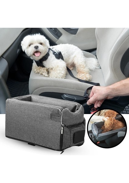 Bir Stil Emniyet Kemerleri ile Pet Araba Çanta Pedi Güvenli Taşıma Ev Kediler ve Köpek Seyahat Araba Aksesuarları Çıkarılabilir Anti-Kirli Koltuk Yuva Sepeti (Yurt Dışından) fiyatları