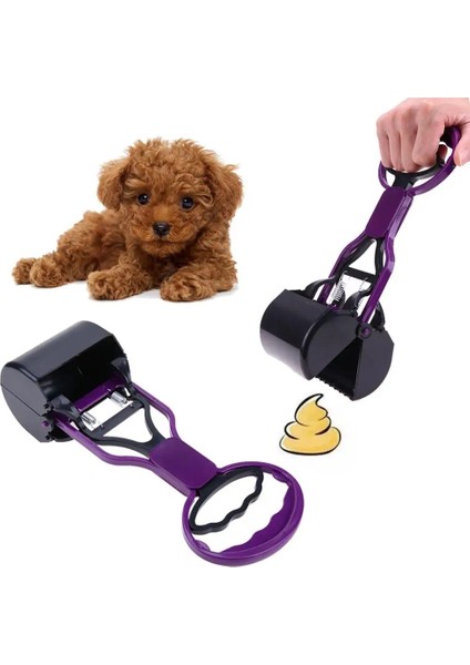 Mavi Stil Pet Pooper Scooper Uzun Sap Çene Kaka Kepçe Temiz Toplama Hayvan Atıkları Köpek Yavrusu Kedi Atık Seçici Temizleme Araçları Açık (Yurt Dışından) modelleri