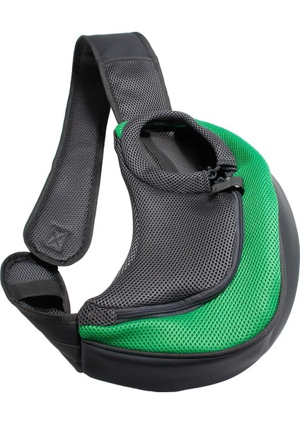 Yeşil Stil S Beden Örgü Pet Köpek Taşıyıcı Çanta Kılıfı Açık Seyahat Pet Köpek Oxford Tek Omuz Çantası Sling Konfor Seyahat Tote Omuz Çantası (Yurt Dışından)