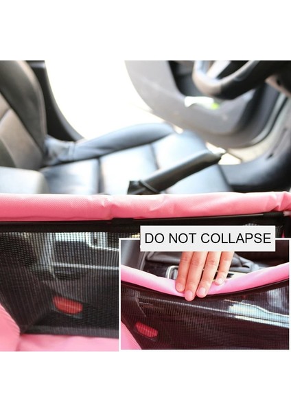 Pembe Tarzı S Beden Pet Köpek Araba Taşıyıcı Koltuk Çanta Su Geçirmez Sepet Güvenlik Seyahat Örgü Asılı Çanta Köpek Koltuğu Çanta Sepeti Kedi Taşıyıcı (Yurt Dışından) fırsatları
