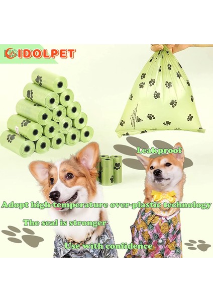1 Kutu Stili Biyobozunur Köpek Kaka Torbaları Dolum Ruloları, Yeşil Gübrelenebilir Köpek Atık Torbaları, Evcil Hayvan Çöp Torbaları Evcil Hayvan Çöp Torbaları Köpek Kaka Torbaları (Yurt Dışından) indirimleri