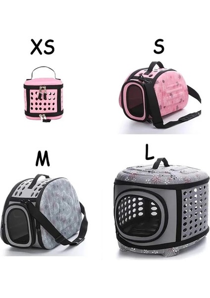 Gri Xs Stili Katlanabilir Köpek Taşıma Çantası Seyahat Pet Nefes Omuz Çanta Taşınabilir Katlanır Pet Kafes Kedi Köpek Domuz Hamster Için Taşıma Çantaları (Yurt Dışından) indirimleri
