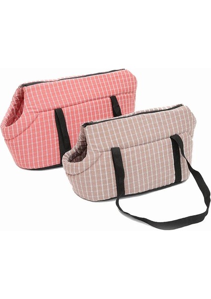 Pembe Ekose Tarzı 39X20X22 cm Yumuşak Pet Köpek Omuz Çantaları Korumalı Taşıma Sırt Çantası Açık Pet Köpek Taşıyıcı Yavru Küçük Köpekler Için Seyahat (Yurt Dışından) fiyatları