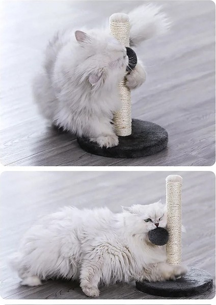 Siyah Stil Pet Oyuncak Yükseklik Sisal Kedi Kediler Için Tırmalama Direkleri Yavru Kedi Tırmanma Direği Atlama Kulesi Oyuncak Top ile Isırmaya Dayanıklı Pet Oyuncak (Yurt Dışından) indirimleri