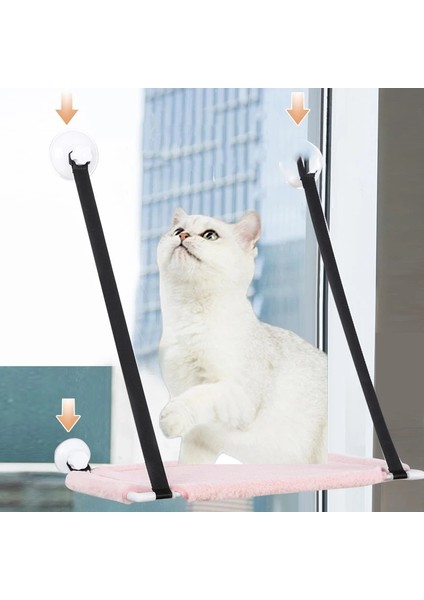 QA001L Stili Kedi Kumu Duvar Kedi Yatağı Pamuk Tek ve Çift Katmanlı Kedi Tırmanma Çerçevesi Pet Malzemeleri Vantuz Pencere, Kedi Çerçeve Yatağı QA001 (Yurt Dışından) fiyatları