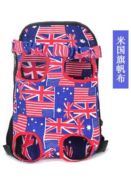 Bayrak Stili L Beden Köpekler Için Pet Taşıyıcı Yavru Köpek Taşıyıcı Ayarlanabilir Sırt Çantası Açık Seyahat Pet Ürünleri Küçük Köpekler Için Omuz Çantaları Kedi Malzemeleri (Yurt Dışından)