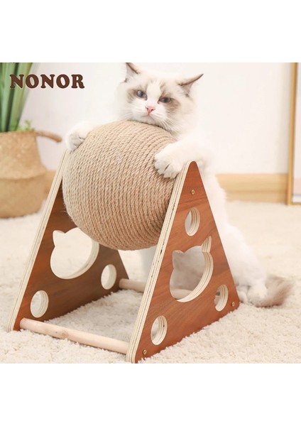 B Tarzı M Beden Olmayan Kedi Tırmalama Topu Oyuncak Yavru Kedi Sisal Halat Top Tahtası Taşlama Paws Oyuncaklar Scratcher Aşınmaya Dayanıklı Pet Mobilya Malzemeleri (Yurt Dışından) modelleri