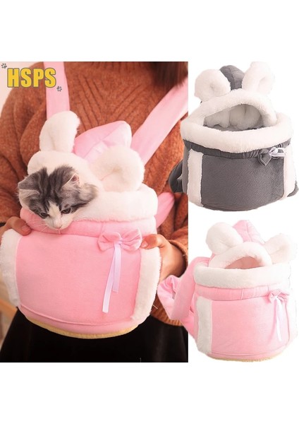 Gri Tarzı M Beden Sıcak Taşıma Çantası Küçük Kedi Köpekler Sırt Çantası Kış Sıcak Carring Peluş Omuz Çantası Yürüyüş Açık Seyahat Yavru Kedi Asılı Göğüs Çanta (Yurt Dışından) indirimleri