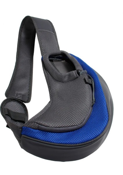 Mavi Stil L Beden Örgü Pet Köpek Taşıyıcı Çanta Kılıfı Açık Seyahat Pet Köpek Oxford Tek Omuz Çantası Sling Konfor Seyahat Tote Omuz Çantası (Yurt Dışından)