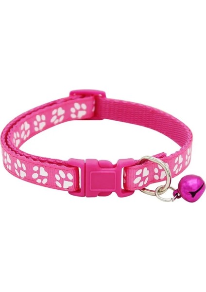 Pembe Tarzı Çan ve Toka ile Köpek Tasmaları Ayarlanabilir Naylon Köpek Tasması Yansıtıcı Evcil Hayvan Tasmaları Kolye Yaka Küçük Köpek Kedi Chihuahua (Yurt Dışından)