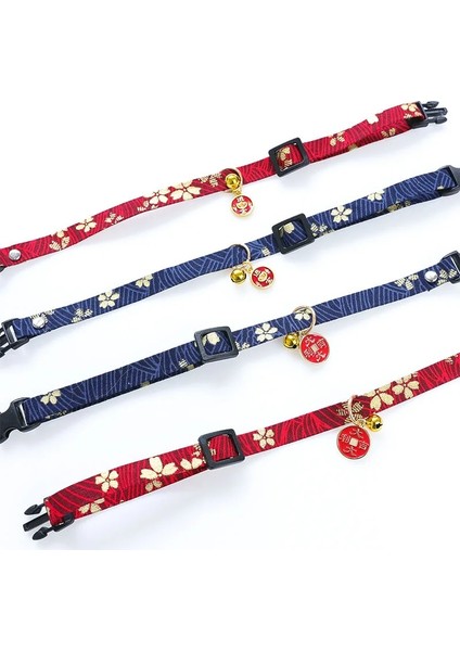 Tongbi Tarzı 18-32 cm Yeni Çin Tarzı Kedi Köpek Tasması Ayarlanabilir Pet Şanslı Sağlık Nimet Yaka Kolye Nakış Baskı Yavru Köpek Aksesuarları (Yurt Dışından)