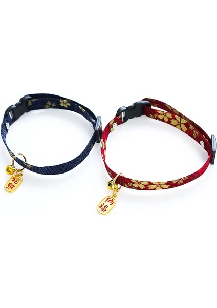 Tongbi Tarzı 18-32 cm Yeni Çin Tarzı Kedi Köpek Tasması Ayarlanabilir Pet Şanslı Sağlık Nimet Yaka Kolye Nakış Baskı Yavru Köpek Aksesuarları (Yurt Dışından)