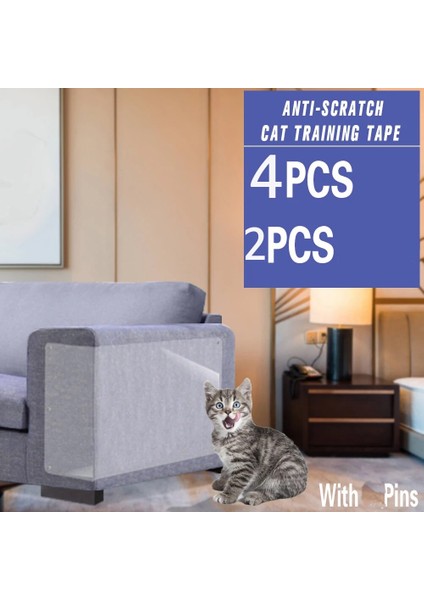 4 Parça Tarzı 14X48CM At Kazıyıcı Dayanıklı Etiket Bant Kedi Tırmalama Direği Mobilya Kanepe Kanepe Koruyucu Anti Pedler Için Pençe Pençe Scratcher Kedi (Yurt Dışından) modelleri