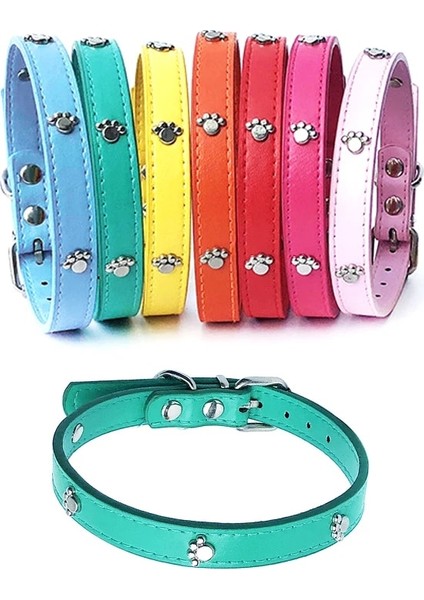 Çikolata Tarzı M Boyutu Deri Çivili Köpek Tasması Ayarlanabilir Pu Perçinler Küçük Orta Yavru Köpekler Kedi Kayış Yaka Çivili Perçinler Pet Kolye Aksesuarları (Yurt Dışından) fiyatları