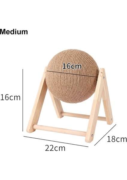 V Tipi Orta Stil Kedi Etkileşimli Tırmalama Topu Oyuncak Sisal Halat Top Tahtası Taşlama Paws Aşınmaya Dayanıklı Yavru Pet Scratcher Mobilya Malzemeleri (Yurt Dışından)