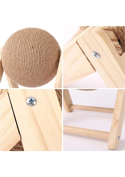 V Tipi Orta Stil Kedi Etkileşimli Tırmalama Topu Oyuncak Sisal Halat Top Tahtası Taşlama Paws Aşınmaya Dayanıklı Yavru Pet Scratcher Mobilya Malzemeleri (Yurt Dışından) modelleri