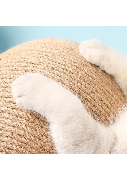 V Tipi Orta Stil Kedi Etkileşimli Tırmalama Topu Oyuncak Sisal Halat Top Tahtası Taşlama Paws Aşınmaya Dayanıklı Yavru Pet Scratcher Mobilya Malzemeleri (Yurt Dışından) fırsatları