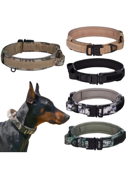 E Tarzı L Boyutu Köpek Tasması Ayarlanabilir Kamuflaj Desen Askeri Taktik Köpek Tasması Orta Büyük Köpekler Için Naylon Yansıtıcı Yaka Evcil Hayvan Ürünleri (Yurt Dışından) fiyatları