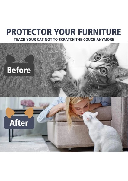 3 Adet Tarzı 30X45CM Kedi Scratcher Kanepe Kazıyıcı Bant Tırmalama Direği Mobilya Koruma Kanepe Koruma Koruyucu Kapak Caydırıcı Ped Halı Pet Için (Yurt Dışından) fırsatları