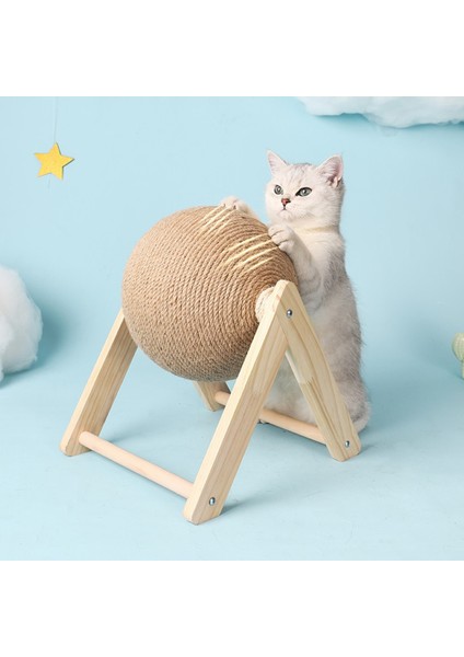 Bir Şekil Stili Yavru Kedi Sisal Halat Topu Kedi Scratcher Aşınmaya Dayanıklı Kedi Kazıyıcı Kedi Tahtası Taşlama Paws Oyuncaklar Tırmalama Topu Tırmanma Çerçevesi Ağacı (Yurt Dışından)