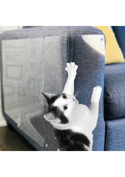 Beyaz Stil 300X15CM Şeffaf Kedi Mobilya Anti Scratch Bant Rulo Mobilya Muhafızları Kanepe Kedi Tırmalayıcı Caydırıcı Bant Pençe Pedleri Halı Koruyucu (Yurt Dışından)