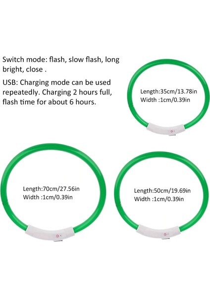 Pembe Tarzı 70CM USB Işıklı Evcil Hayvan Tasması Şarj Edilebilir Yanıp Sönen Gece Köpek Tasmaları LED Işık USB Şarj Köpek Tasması Parlayan Flaş Yaka Dropship (Yurt Dışından)