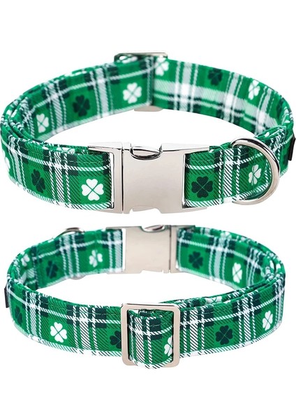 Tasma Tarzı Xl Boyutu Benzersiz Stil Paws St Patricks Günü Köpek Tasması Papyonlu Köpek Papyonu Yaka Köpekler ve Kediler Için Metal Tokalı (Yurt Dışından) modelleri